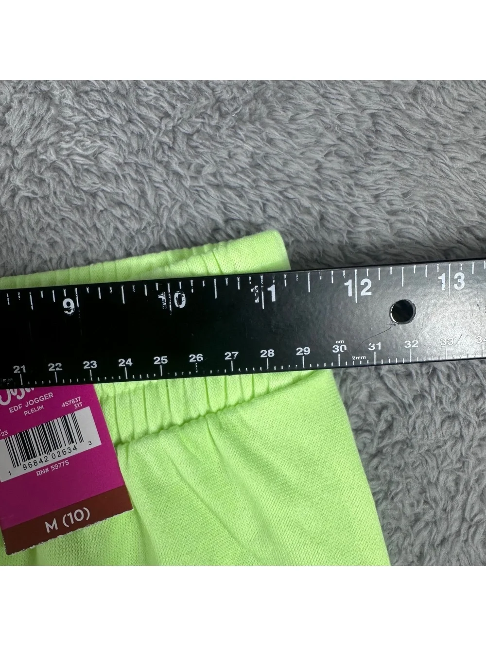 Justice Girls' Neon Green Positive Thoughts Jogger Pants Size M (10)